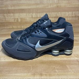 Nike Shox Heritage 386202-001 Black Silver Men Size 10. Good condition